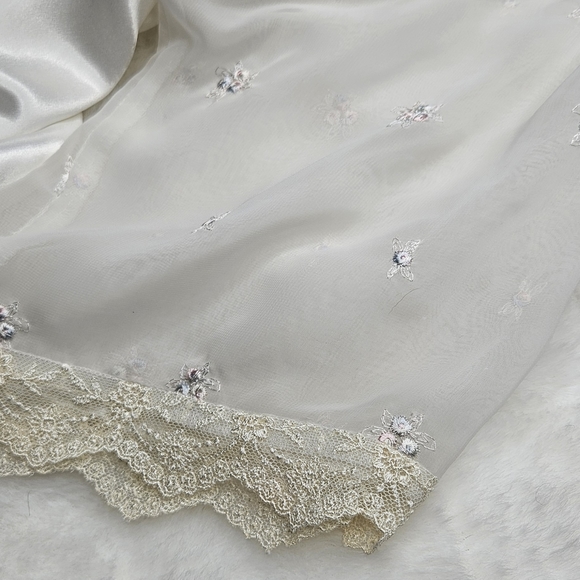 VINTAGE PRIVATE LUXURIES Matching Bridal Babydoll Nightie And Robe - Picture 12 of 16